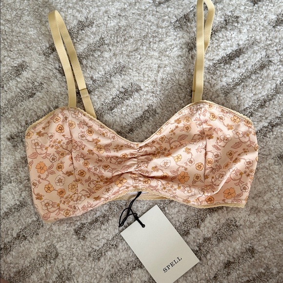 Spell Other - NWT Mossy Bralette in Lemonade